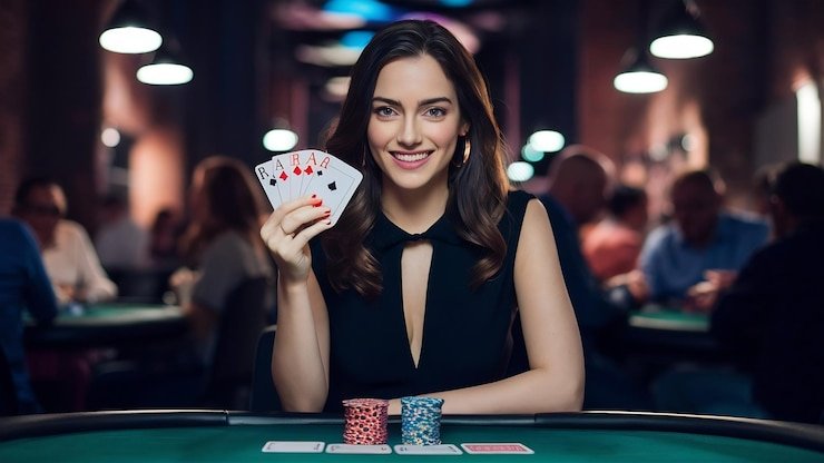 Antarmuka aplikasi mobile oppa toto menampilkan permainan blackjack dealer langsung dan opsi deposit DANA OVO GoPay